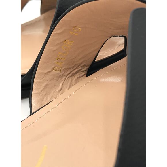 CCOCCI Baylor Slide Sandal 10 Black Gold Chain - Picture 4 of 6